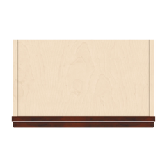 J&K Mahogany J5 Wall Glass Cabinet - 21" W x 30" H (No Glass Insert)
