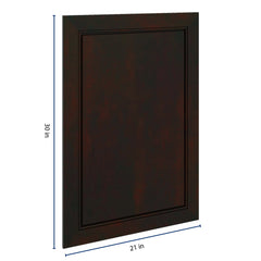 J&K Espresso K8 Dummy Insert Door Panel 21" W x 30" H