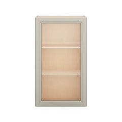 J&K Pebble B6 Wall Glass Cabinet - 21" W x 36" H (No Glass Insert)
