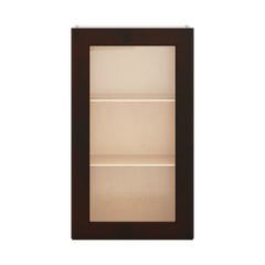 J&K Java Coffee S1 Wall Glass Cabinet - 21" W x 36" H (No Glass Insert)