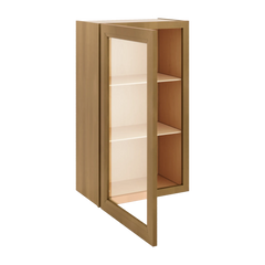 J&K Butterscotch B8 Wall Glass Cabinet - 21" W x 36" H (No Glass Insert)