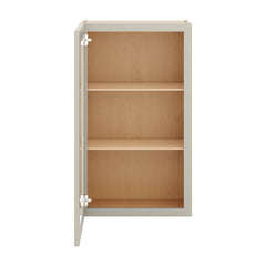 J&K Pebble B6 Wall Glass Cabinet - 21" W x 36" H (No Glass Insert)