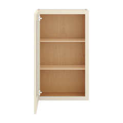 J&K Pearl Glazed H9 Wall Glass Cabinet - 21" W x 36" H (No Glass Insert)