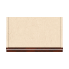 J&K Mahogany J5 Wall Glass Cabinet - 21" W x 36" H (No Glass Insert)