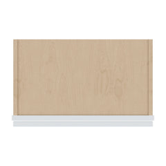 J&K White Shaker S8 Wall Glass Cabinet - 21" W x 36" H (No Glass Insert)