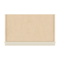 J&K Pearl Glazed H9 Wall Glass Cabinet - 21" W x 36" H (No Glass Insert)
