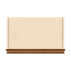 J&K Mocha Glazed K10 Wall Glass Cabinet - 21" W x 36" H (No Glass Insert)