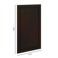 J&K Espresso K8 Dummy Insert Door Panel 21" W x 36" H