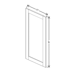 J&K Almond S2 Dummy Insert Door Panel 21" W x 42" H