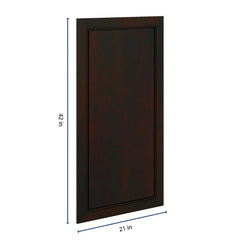 J&K Espresso K8 Dummy Insert Door Panel 21" W x 42" H