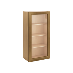 J&K Butterscotch B8 Wall Glass Cabinet - 21" W x 42" H (No Glass Insert)