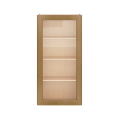 J&K Butterscotch B8 Wall Glass Cabinet - 21" W x 42" H (No Glass Insert)