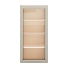 J&K Pebble B6 Wall Glass Cabinet - 21" W x 42" H (No Glass Insert)