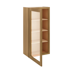 J&K Butterscotch B8 Wall Glass Cabinet - 21" W x 42" H (No Glass Insert)