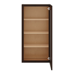 J&K Java Coffee S1 Wall Glass Cabinet - 21" W x 42" H (No Glass Insert)