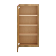 J&K Butterscotch B8 Wall Glass Cabinet - 21" W x 42" H (No Glass Insert)