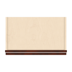 J&K Mahogany J5 Wall Glass Cabinet - 21" W x 42" H (No Glass Insert)