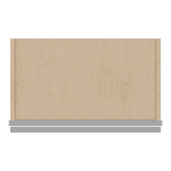 J&K Castle Grey S5 Wall Glass Cabinet - 21" W x 42" H (No Glass Insert)