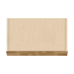 J&K Butterscotch B8 Wall Glass Cabinet - 21" W x 42" H (No Glass Insert)