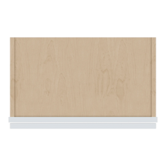 J&K White Shaker S8 Wall Glass Cabinet - 21" W x 42" H (No Glass Insert)