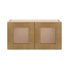 J&K Butterscotch B8 Wall Glass Cabinet - 24" W x 12" H (No Glass Insert)