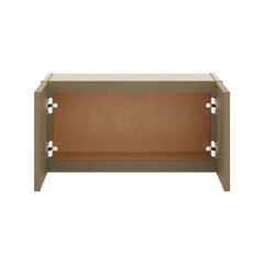 J&K Hazel H8 Wall Glass Cabinet - 24" W x 12" H (No Glass Insert)