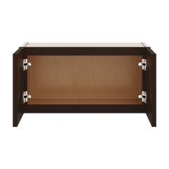 J&K Java Coffee S1 Wall Glass Cabinet - 24" W x 12" H (No Glass Insert)