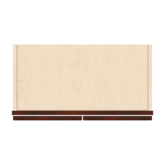 J&K Mahogany J5 Wall Glass Cabinet - 24" W x 12" H (No Glass Insert)