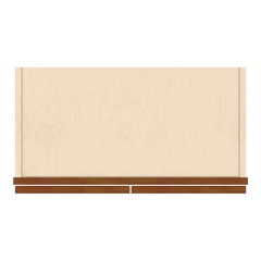 J&K Mocha Glazed K10 Wall Glass Cabinet - 24" W x 12" H (No Glass Insert)