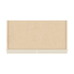 J&K Pearl Glazed H9 Wall Glass Cabinet - 24" W x 12" H (No Glass Insert)