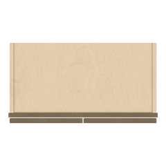 J&K Hazel H8 Wall Glass Cabinet - 24" W x 12" H (No Glass Insert)