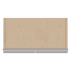 J&K Castle Grey S5 Wall Glass Cabinet - 24" W x 12" H (No Glass Insert)