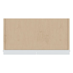 J&K White Shaker S8 Wall Glass Cabinet - 24" W x 12" H (No Glass Insert)