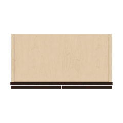 J&K Java Coffee S1 Wall Glass Cabinet - 24" W x 12" H (No Glass Insert)