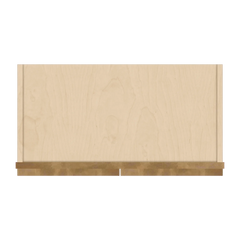 J&K Butterscotch B8 Wall Glass Cabinet - 24" W x 12" H (No Glass Insert)
