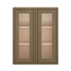 J&K Hazel H8 Wall Glass Cabinet - 24" W x 30" H (No Glass Insert)