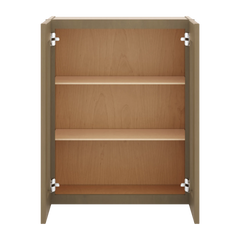 J&K Hazel H8 Wall Glass Cabinet - 24" W x 30" H (No Glass Insert)
