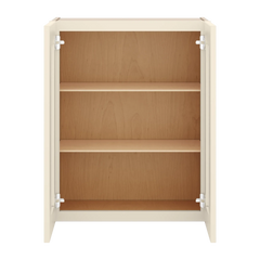 J&K Pearl Glazed H9 Wall Glass Cabinet - 24" W x 30" H (No Glass Insert)