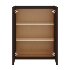J&K Java Coffee S1 Wall Glass Cabinet - 24" W x 30" H (No Glass Insert)