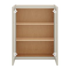 J&K Pebble B6 Wall Glass Cabinet - 24" W x 30" H (No Glass Insert)