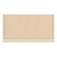 J&K Pearl Glazed H9 Wall Glass Cabinet - 24" W x 30" H (No Glass Insert)