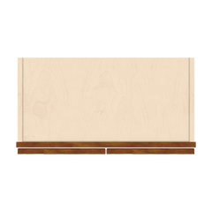 J&K Mocha Glazed K10 Wall Glass Cabinet - 24" W x 30" H (No Glass Insert)