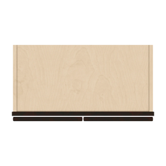 J&K Espresso K8 Wall Glass Cabinet - 24" W x 30" H (No Glass Insert)