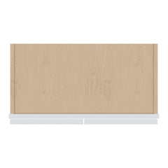 J&K White Shaker S8 Wall Glass Cabinet - 24" W x 30" H (No Glass Insert)