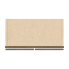 J&K Hazel H8 Wall Glass Cabinet - 24" W x 30" H (No Glass Insert)