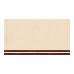 J&K Mahogany J5 Wall Glass Cabinet - 24" W x 30" H (No Glass Insert)