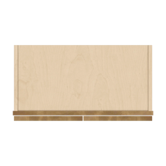 J&K Butterscotch B8 Wall Glass Cabinet - 24" W x 30" H (No Glass Insert)