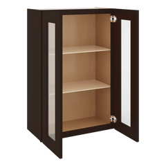 J&K Java Coffee S1 Wall Glass Cabinet - 24" W x 36" H (No Glass Insert)