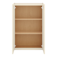 J&K Pearl Glazed H9 Wall Glass Cabinet - 24" W x 36" H (No Glass Insert)