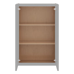 J&K Castle Grey S5 Wall Glass Cabinet - 24" W x 36" H (No Glass Insert)